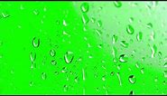 FREE HD Green Screen - WATER DROPS ON GLASS