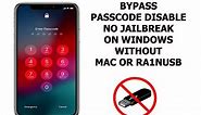 Boot PWND Windows Bypass Passcode Disable iDevices i0S 15.x without MAC, no USB