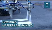Machines Spray Paint Roads With Incredible Precision