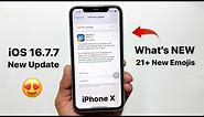 iOS 16.7.7 New Update for iPhone X - IOS 16.7.7 New Features- Should You Update?