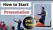 How to start presentations?| Presentation Skills| Five Tips For Presentation by Jaswant Sir