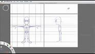How To Draw Character Model Sheets in Sketchbook Pro