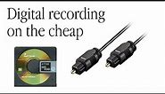 How to record a MiniDisc digitally from a computer
