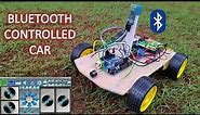 How to make a Bluetooth controlled car using Arduino with lights & horn || 100% working