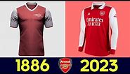 The Evolution of Arsenal Football Kit 2022-23 (2022) | All Arsenal Football Jerseys in History 22/23