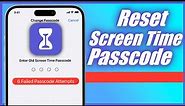 Forgot Screen Time Passcode - How To Reset Screen Time Passcode
