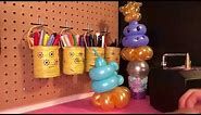 Unicorn Poop Emoji Balloon (Candy Cup Topper or Bracelet)