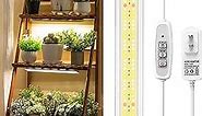 FOXGARDEN- Grow Light, Full Spectrum Plant Light Strip for Indoor Plants, 96 LED Bright Grow Lamp with Auto On/Off Timer 4/8/12H, 4 Dimmable Brightness