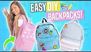 Easy DIY Backpacks for Back To School!