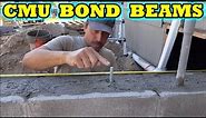 How to build a Concrete Block Basement for Beginners. Part 3 the Bond Beams DIY