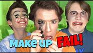 My Brothers Try to Do a MakeUp Tutorial *HILARIOUS FAIL* -|- Bros Vid