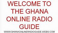 How To Listen To Ghana Internet Streaming Radio Stations