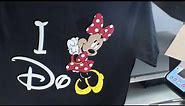 Mickey & Minnie Mouse Shirts With 4 Color HTV - How To Heat Press Multiple Colors Of Vinyl