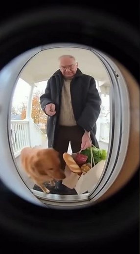 🔑 Peephole EXPOSES Dog Stealing Groceries During Greeting! #DogThief #PeepholeCam #SmoothCriminal