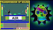 ALGODOO SIMULATION OF THE TRANSMISSION OF THE SOUND IN THE AIR
