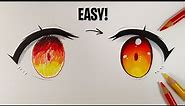 HOW TO COLOR ANIME EYES - Step by Step Tutorial for Beginners