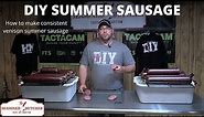 HOW TO MAKE AMAZING TASTING SUMMER SAUSAGE FROM HOME! Easy to make venison summer sausage.