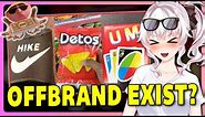 Vtuber learns about off brand items | degenerocity react