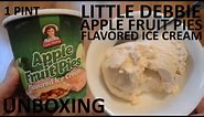 Unboxing Little Debbie Apple Fruit Pies Flavored Ice Cream 1 Pint