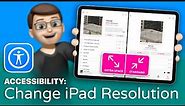 Change the Resolution of your iPad to Maximise Screen Space