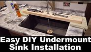 DIY Easy Undermount Sink Install