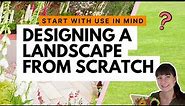 Landscape designing from scratch? It’s important to start with use, first, to come up with ideas 🪴