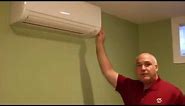 Mitsubishi Ductless 3-zone Heating and Cooling Basement Walkthrough