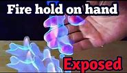 How to hold fire on hand without burning || Magic expose by Manoj Experiment || (08)