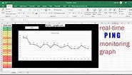 How to monitor ping latency in real time | Excel