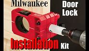 How to install a Bolt Lock with the Milwaukee Door Lock Installation Kit