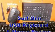 Surf Onn usb keyboard and mouse review