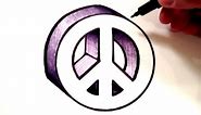 How to Draw a Peace Sign in 3D