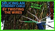 How To Splice an Ethernet Cable By Twisting The Wires Together