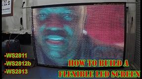 make a flexible LED Display | Addressable Strip Light Screen | WS2813 elektric-junkys