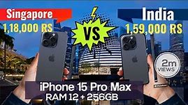 Buy iPhone 15 Pro at cheap Price | Comparison & Apple store tour in Singapore #iphone #Mobiles