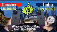 Buy iPhone 15 Pro at cheap Price | Comparison & Apple store tour in Singapore #iphone #Mobiles