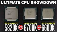 Whats The Best Processor for Gaming? Intel i7 6700k vs Intel i7 5820k vs Intel i5 6600k