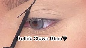gothic clown make-up tutorial🖤✨ #clownmakeup #gothicclownmakeup #gothicclown #halloweenmakeup