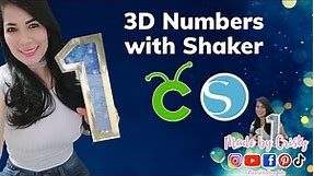 3D Numbers with Shaker (Cricut & Cameo) FREE TEMPLATE