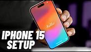 How to Setup an iPhone 15 Pro