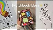 easy aesthetic sketchbook ideas ♥️ TikTok compilation ♥️ easy art ideas for when you’re bored