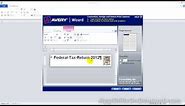 Avery Wizard Lesson 9 - Design, save and print Avery file folder labels 8066.