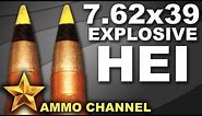 AMMOTEST: 7.62x39 HEI High Explosive Incendiary ammo