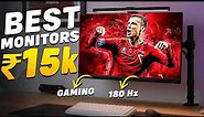 Top 5 Best Monitor Under 15000🔥Gaming, Editing, Productivity🔥Best Monitors Under 15000 In India 2024
