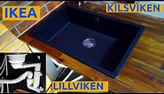 IKEA KILSVIKEN - quartz composite Inset kitchen sink 493.370.29 with LILLVIKEN water trap 703.115.41