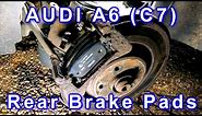 Audi a6 c7 Rear Brake Pad Replacement