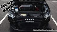 All Of The Mods On My 400+ HP Audi S3 & How Much Money I've Spent...