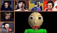Let's Players Reaction To Making Baldi Angry | Baldi's Basics In Education And Learning