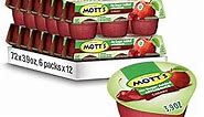 Mott's No Sugar Added Cherry Applesauce, 3.9 Oz Cups, 72 Count (12 Packs Of 6), Good Source Of Vitamin C, No Artificial Flavors