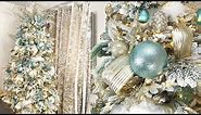 🎄🎄Decorating My Christmas Tree - Pastel Blue and Gold🎄🎄